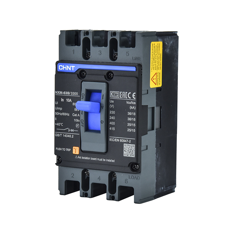 MCCB CHINT 3P NXM-63H/3300 bảo vệ quá tải và ngắn mạch.