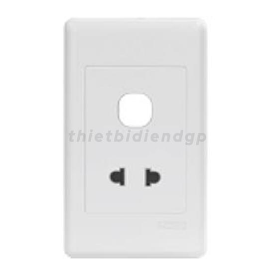 Ổ Cắm Đơn 2 Chấu + 1 Lỗ