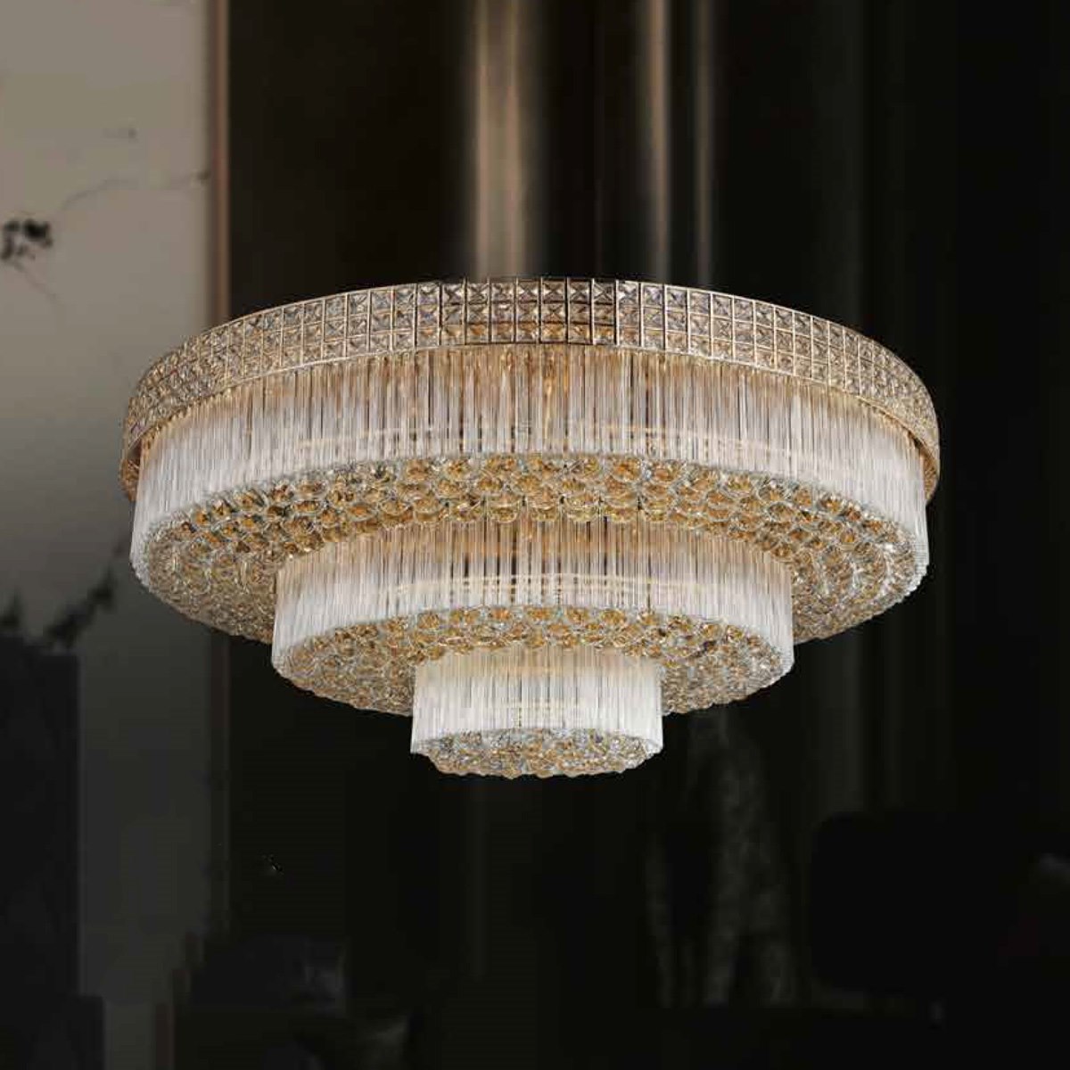 Đèn mân pha lê 355 Decor OTPL30T1000 Ø1000