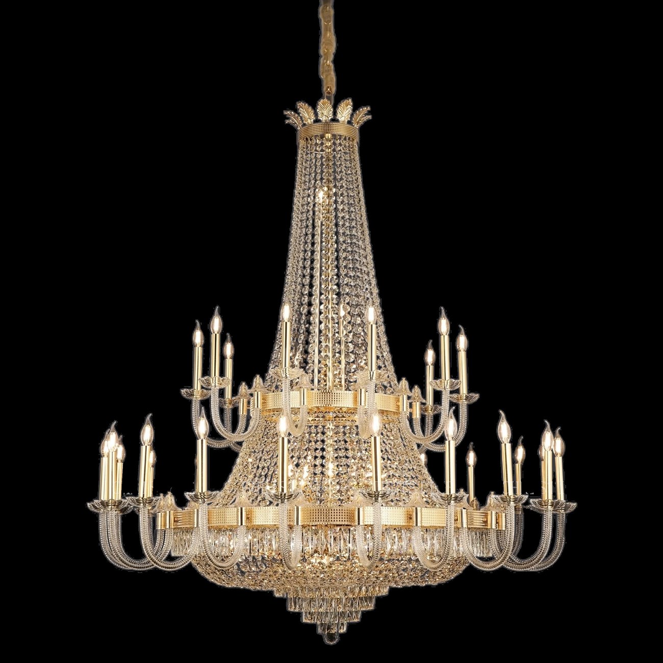 Đèn chùm pha lê cao cấp 355 DECOR Ø1500*H1750 - E14*30