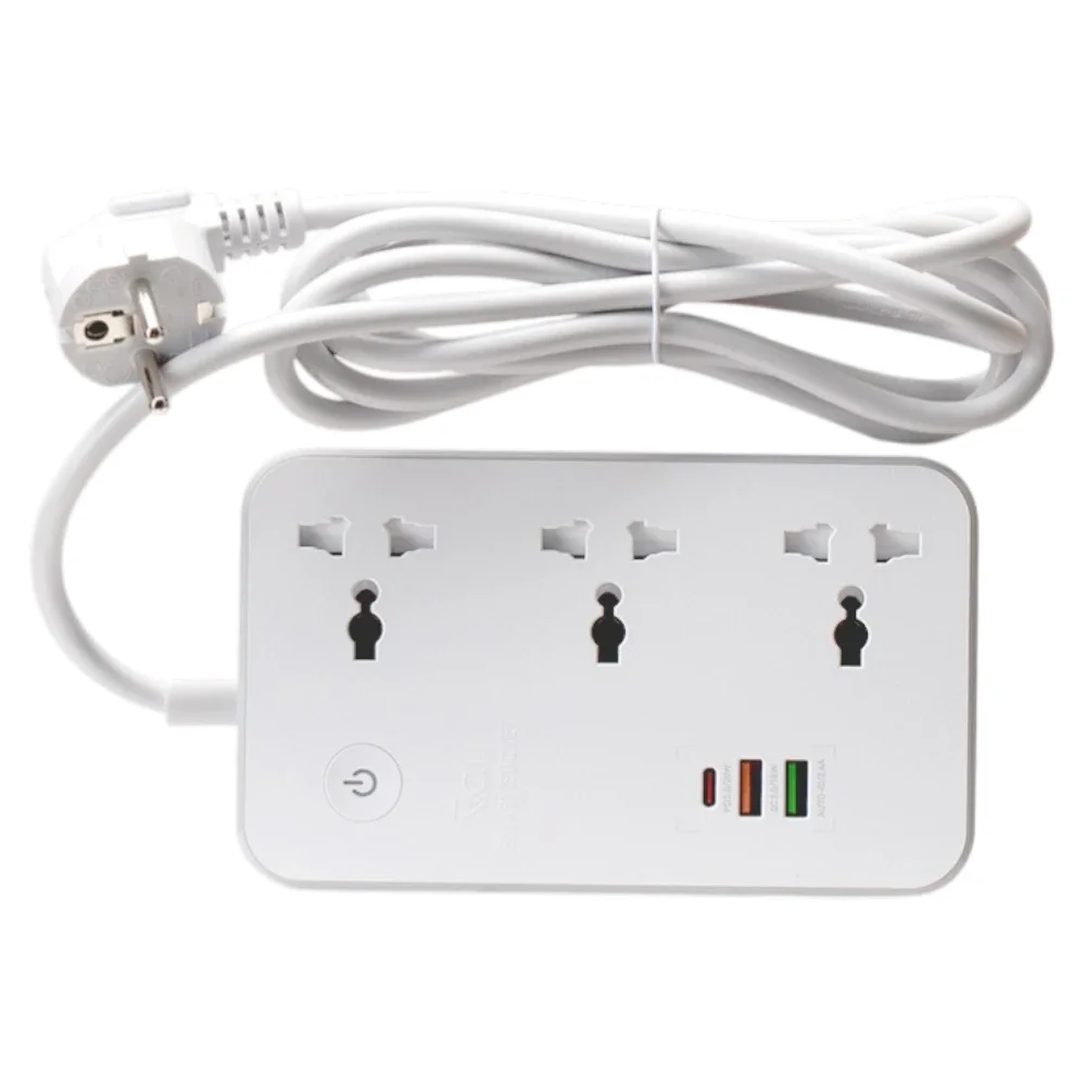 Ổ cắm kéo dài thông minh Wifi Rạng Đông OC08.WF.USB 3C/10A 2500W