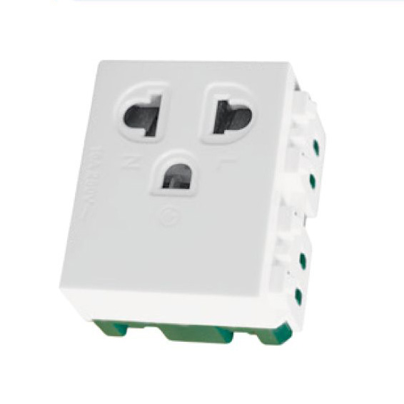 Hạt ổ cắm đơn 3 chấu Tiến Phát OC3/1W