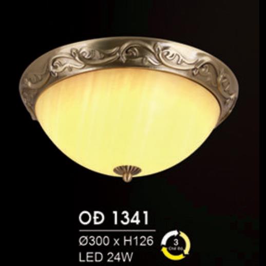 Đèn Ốp Trần Đồng Ø300*H126 Led 24W, 3 chế độ ánh sáng