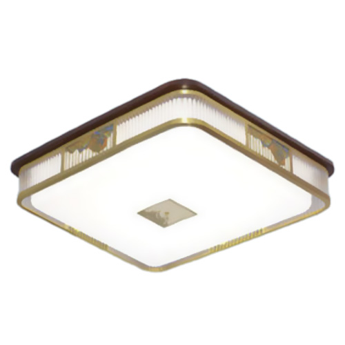 Đèn Ốp Trần đế gỗ Ø550*H130, 80W*2