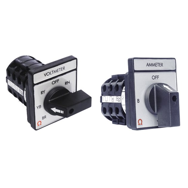 Chuyển mạch Volt & Ampere Omega mặt 48x60