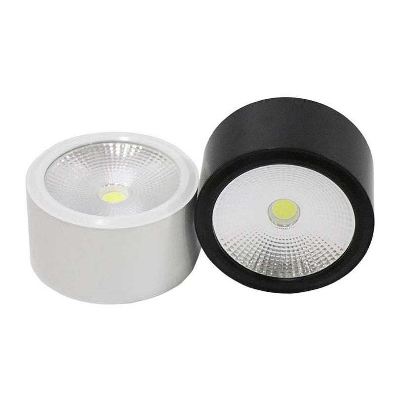 Đèn ốp trần ống bơ vỏ trắng, và đen 7W