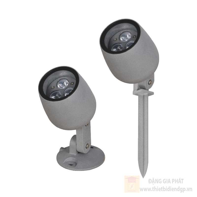Đèn led chiếu điểm 8W đơn sắc mẫu D