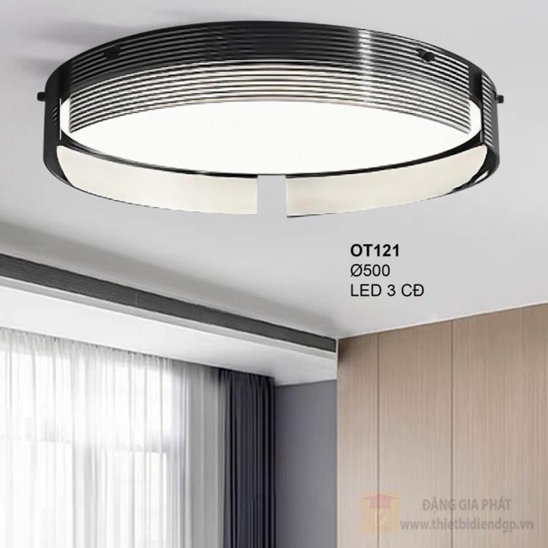 Đèn ốp trần LED 3 CĐ - Ø500