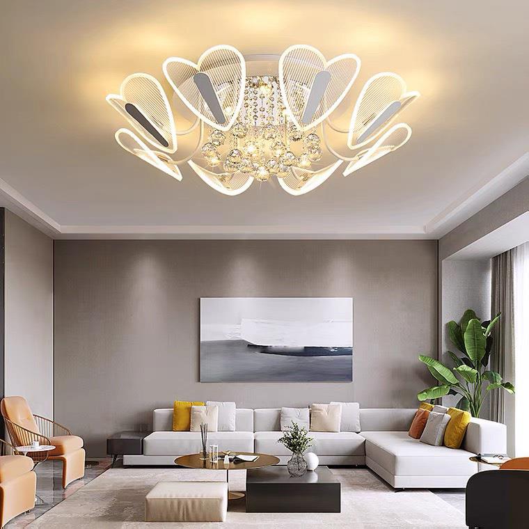 Đèn ốp trần Ø800, Led 3 CĐ, có remote