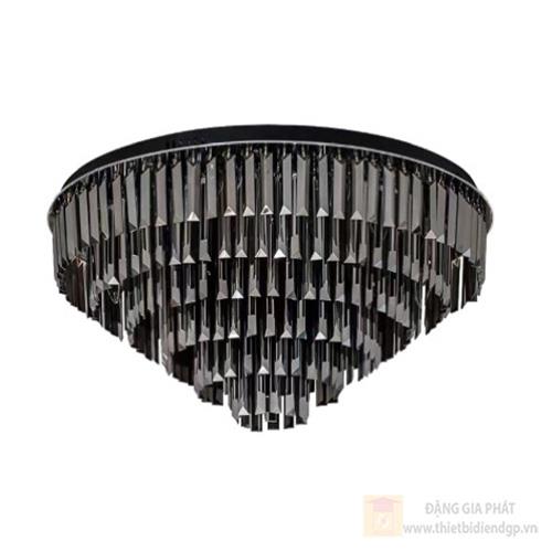 Đèn ốp trần Pha Lê khói Ø800 - Led 3 CĐ