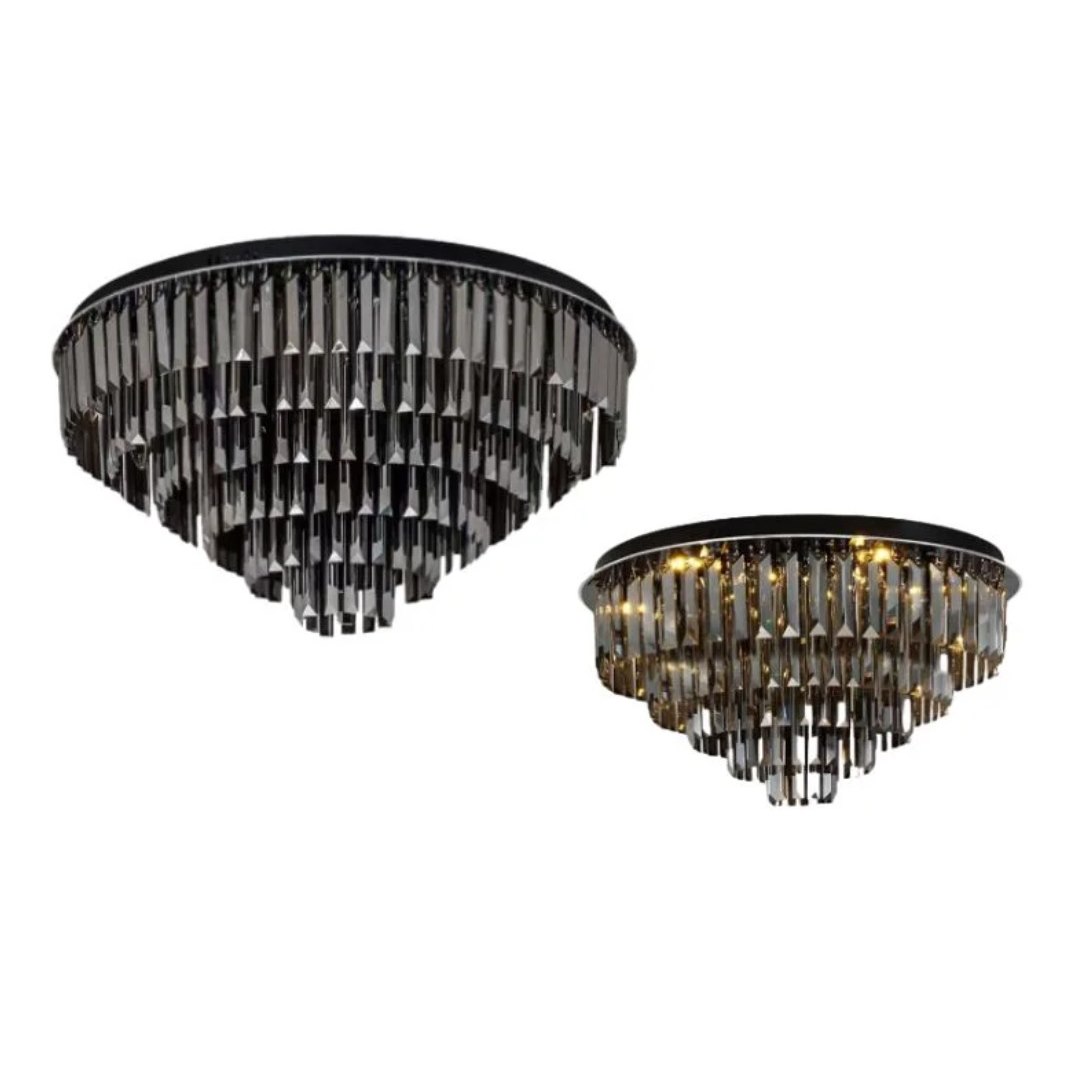 Đèn ốp trần Pha Lê khói 355 DECOR OTPL3509