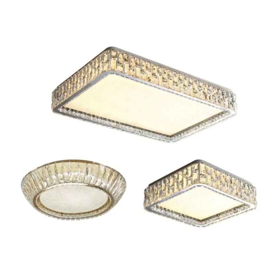 Đèn ốp trần pha lê 355 Decor OTPL3512 LED 3 CĐ