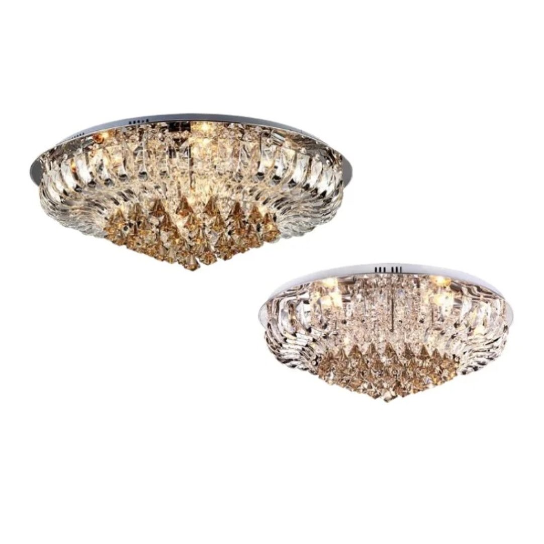 Đèn ốp trần pha lê 355 Decor OTPL3513 LED 3 CĐ