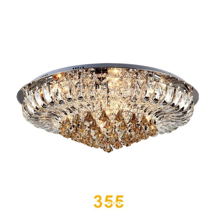 Đèn ốp trần pha lê LED 3 CĐ - 240W - Ø1000