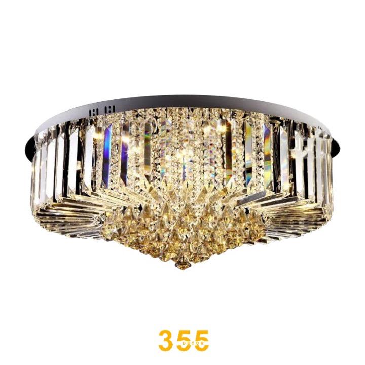 Đèn ốp trần pha lê LED 3 CĐ - 240W - Ø1000