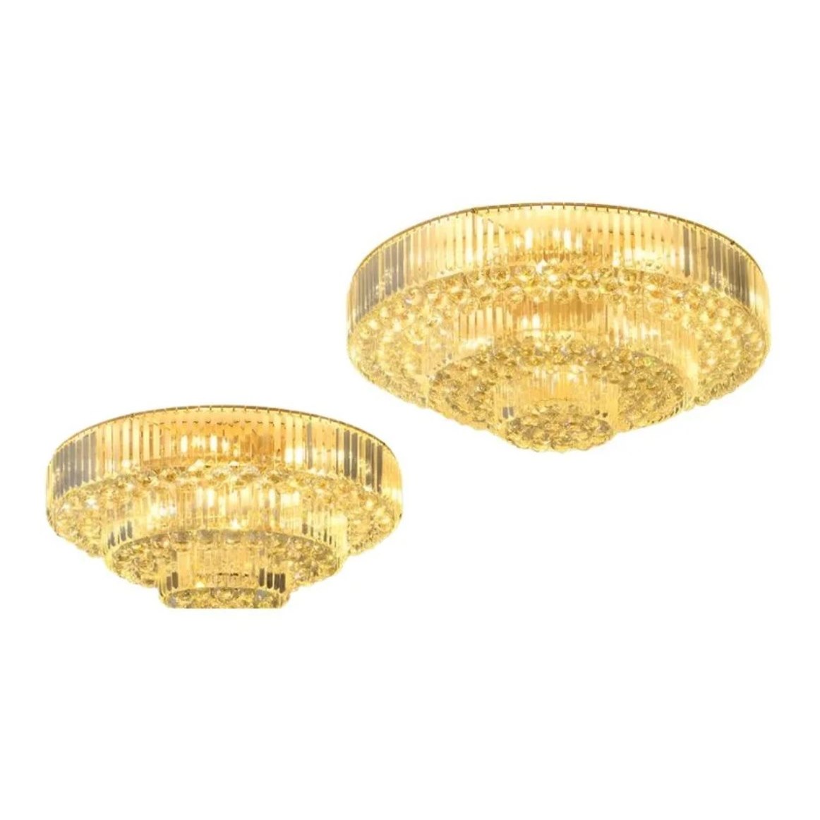 Đèn mâm ốp trần pha lê 355 Decor OTPL43