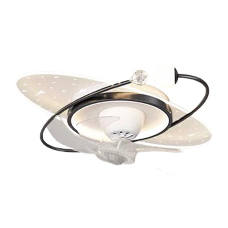 Đèn quạt đảo ốp trần LED 3 CĐ - 115W - L600*W500 vỏ đen
