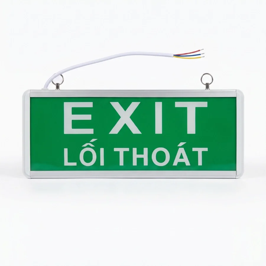 Đèn thoát hiểm Exit Kawaled E504-02 (2 mặt) không hướng