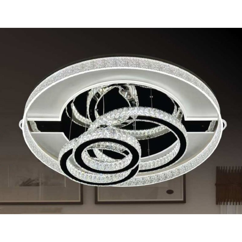Đèn mâm ốp trần pha lê Veronia MPL-9736/800 Ø800*H300