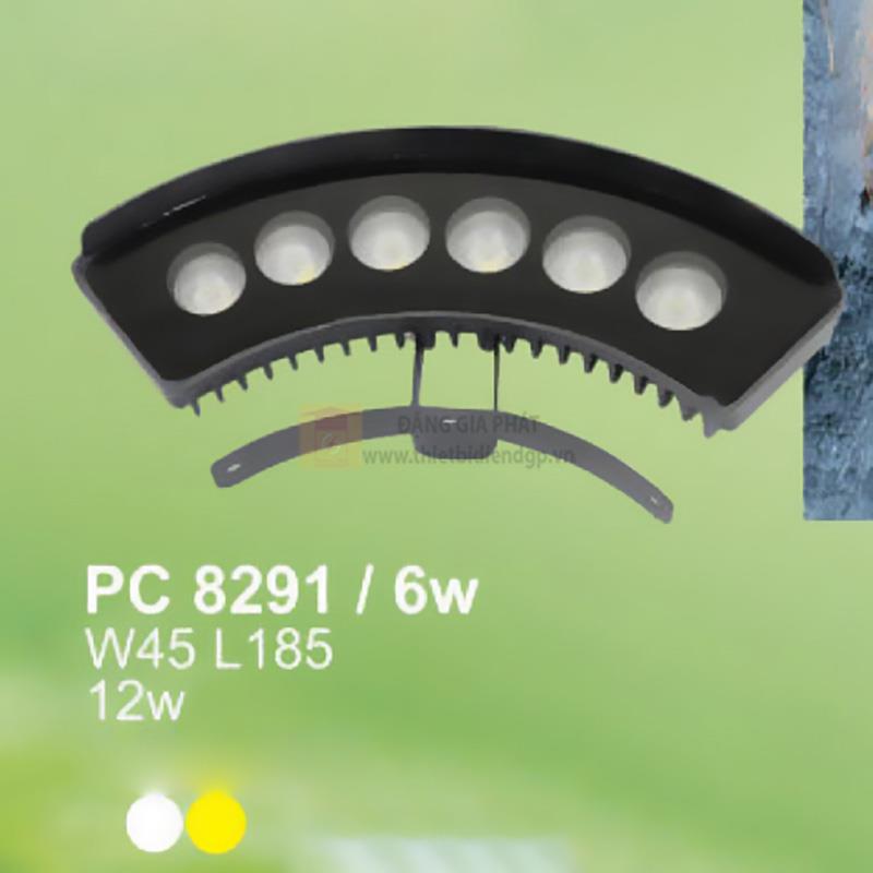 Đèn ôm cột 6W - L185*W45 - ánh sáng Trắng & Vàng