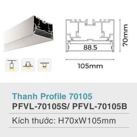 Thanh profile 70105