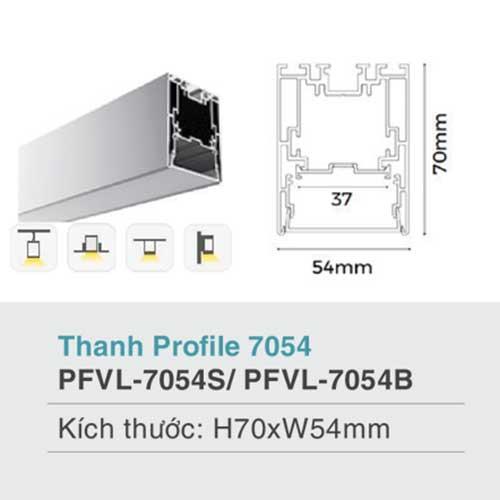 Phụ kiện đèn thanh profile 7054
