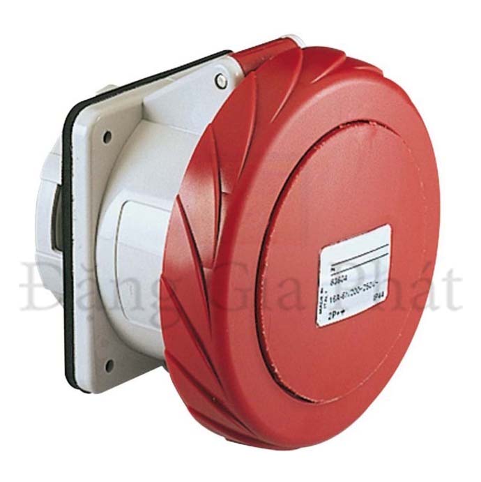 Ổ cắm công nghiệp Schneider gắn âm dạng thẳng 3P + E 400V IP67