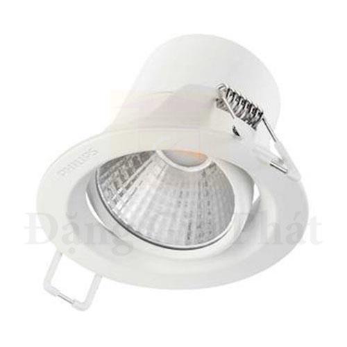 Chóa đèn chén Philips Pomeron viền trắng xoay góc chiếu 2 trục