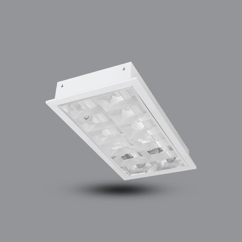 Máng đèn tán quang âm trần 2 bóng 0.6 m 20W PRFF218L20