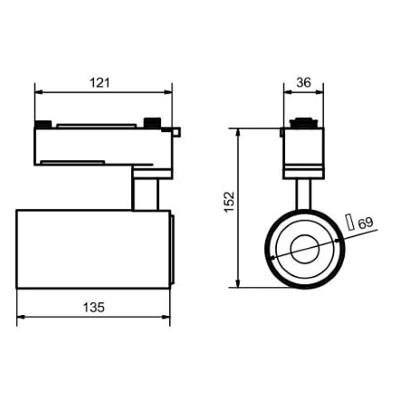 Đèn pha tiêu điểm 10W PSLTT