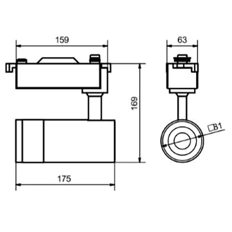 Đèn pha tiêu điểm 20W PSLUU vỏ trắng