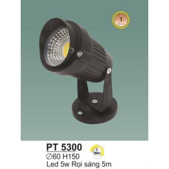 Đèn rọi cỏ Sano LED 5W - 3 màu, chiếu sáng 5m Ø60*H150