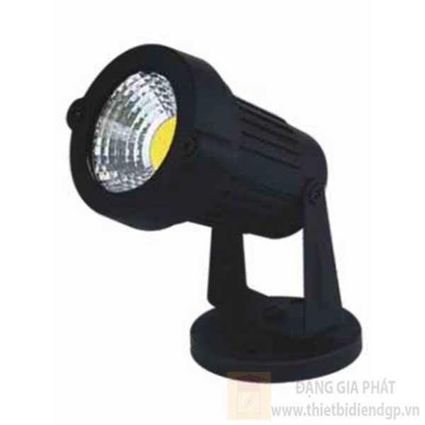 Đèn sân vườn Sano Led 5W Ø60*H150-rọi xa 5m, vỏ đen