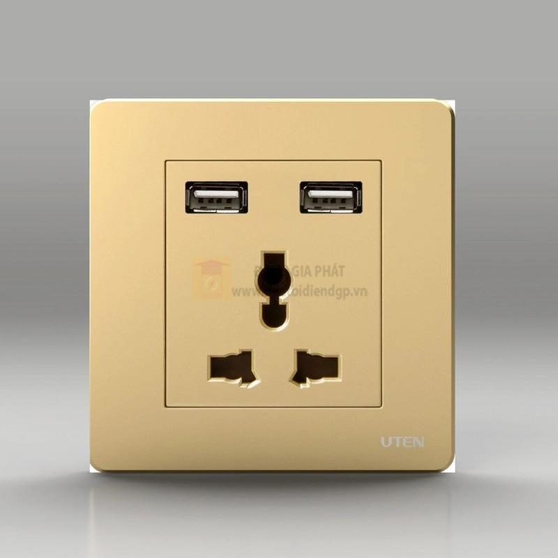 Bộ ổ cắm 3 chấu & 2 USB
