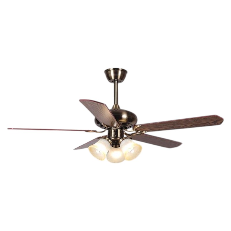 Quạt trần đèn Sano 5 cánh gỗ QĐ 7924/5 - E27*3