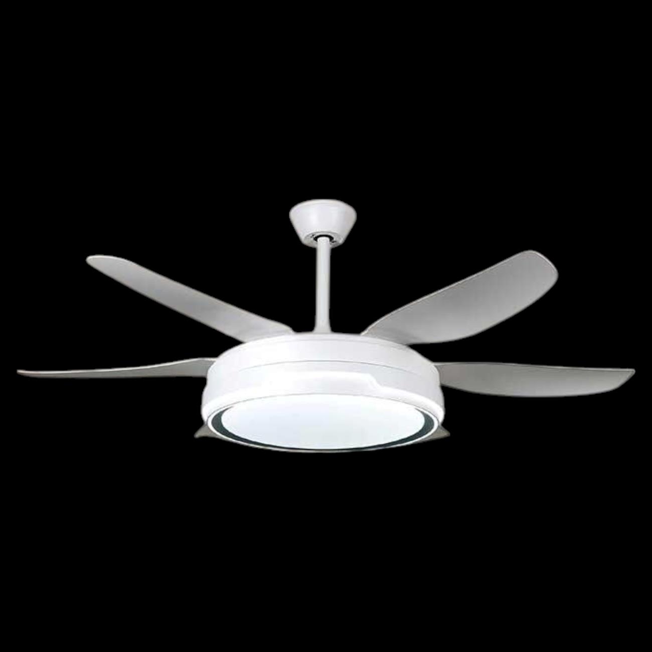 Quạt trần đèn Sano 6 cánh nhựa ABS QĐ 7932/6 - LED 48W