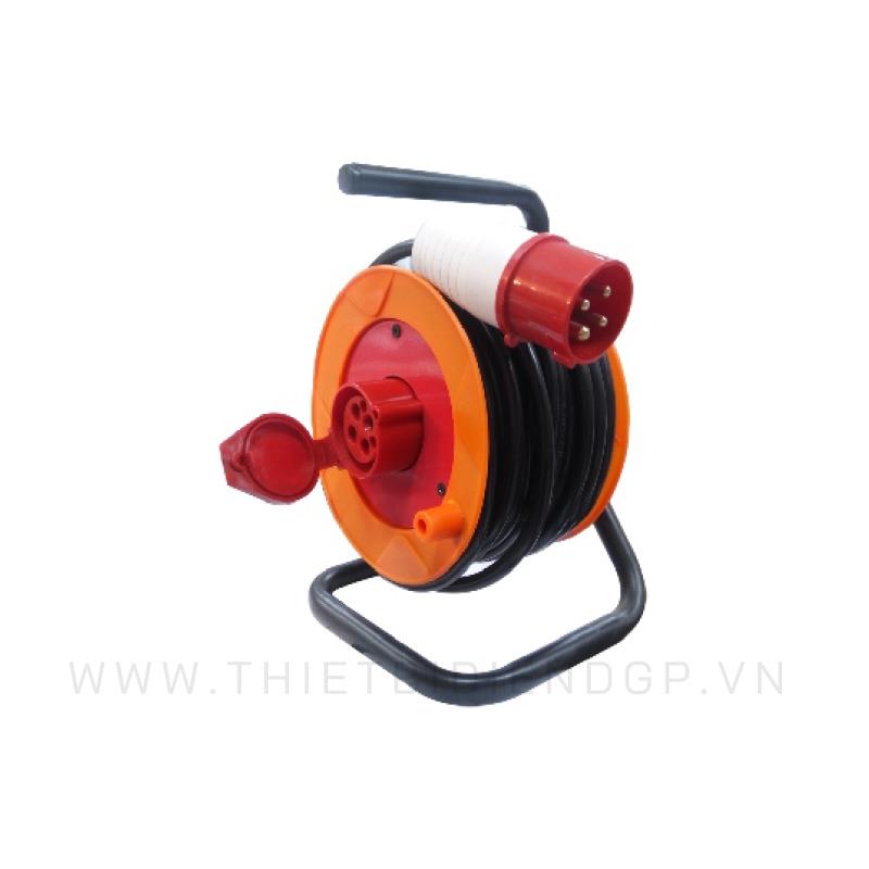 Ổ cắm kéo dài quay tay Rulo cuộn dây và ổ cắm 3 pha 4 dây 10 mét, 16A