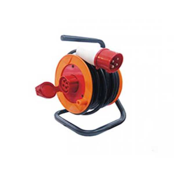Ổ cắm kéo dài quay tay Rulo LiOA cuộn dây và ổ cắm 1 pha 3 dây 25A QN1P25CCA