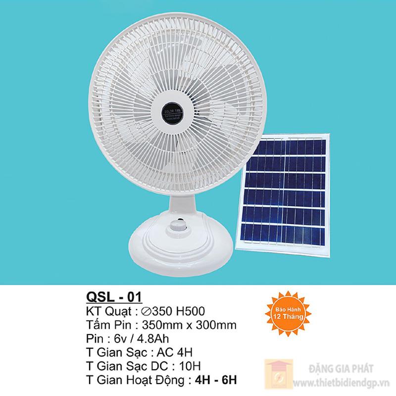 Quạt sạc điện & Năng Lượng Mặt Trời Ø350*H500