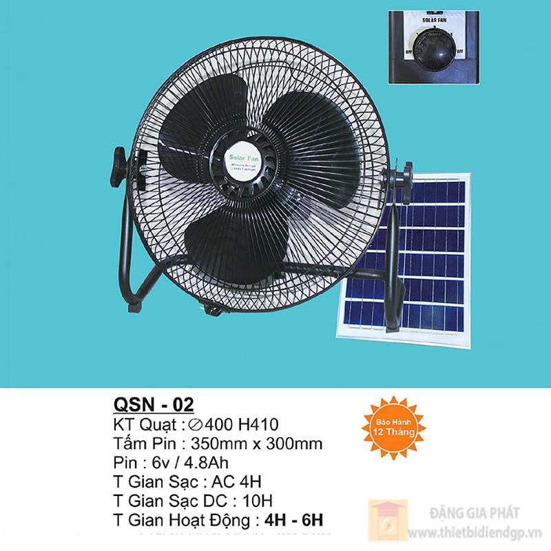 Quạt sạc điện & Năng Lượng Mặt Trời Ø400*H410