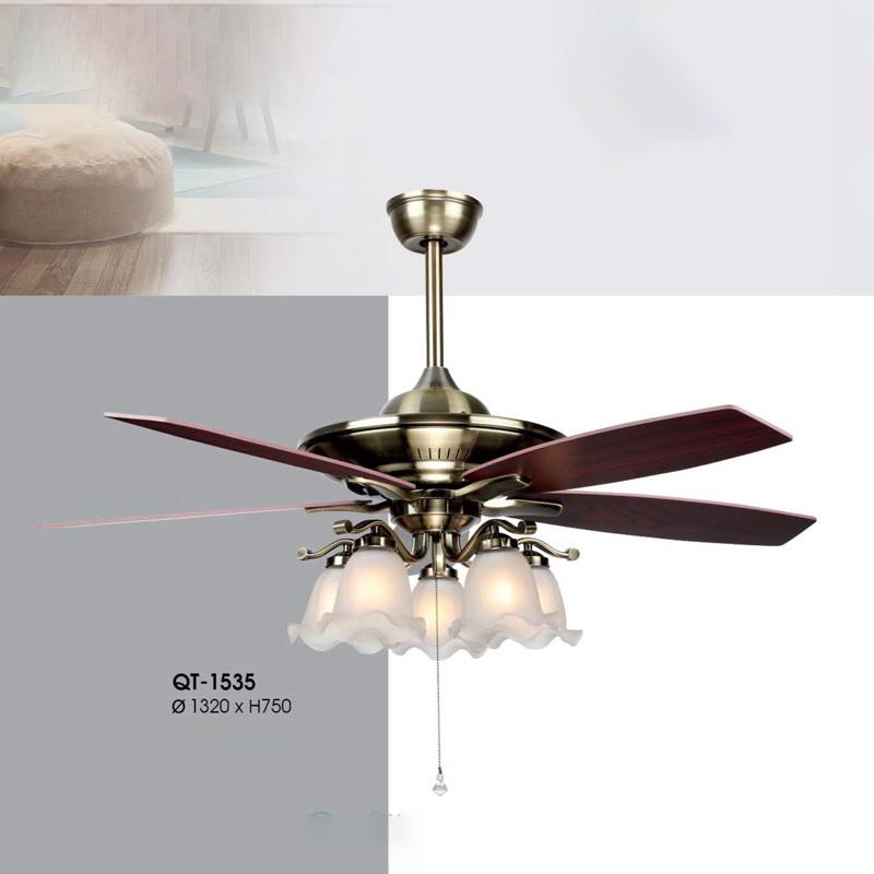 Quạt trần đèn Verona QT-1535 Ø1320*H750