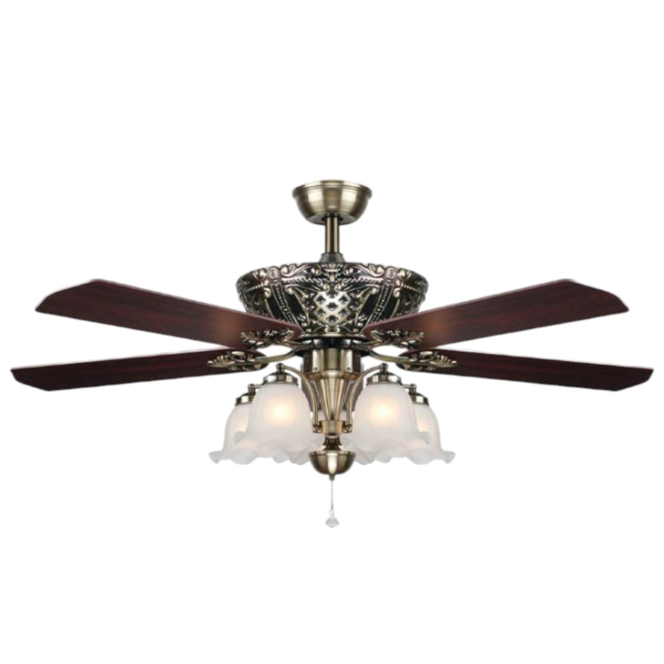 Quạt trần đèn 5 cánh gỗ Veronia QT-2225 Ø1200 x H750