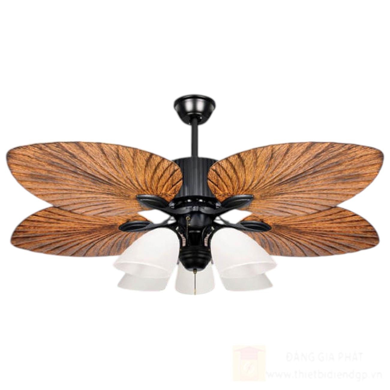 Quạt đèn trang trí Andora 5 cánh nhựa ABS W1320 x H650 - E27*5