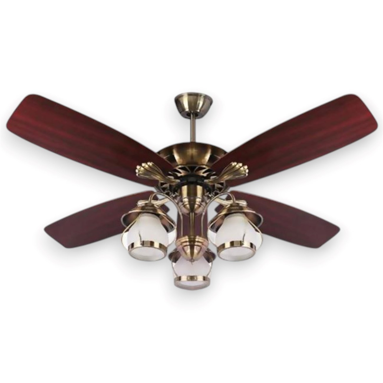 Quạt trần đèn 5 cánh gỗ Veronia QT-603 Ø1200 x H750