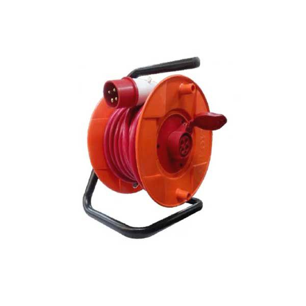 Ổ cắm kéo dài quay tay Rulo LiOa cuộn dây và ổ cắm 1 pha 3 dây 25A QT1P25CCA