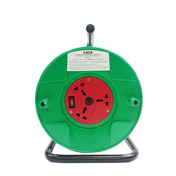 Ổ cắm kéo dài quay tay Rulo công trường QT○○25
