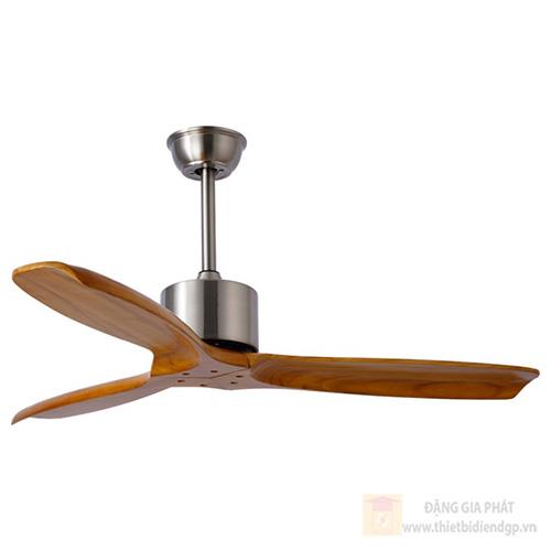 Quạt trần 355 Decor QT40 3 cánh gỗ tự nhiên