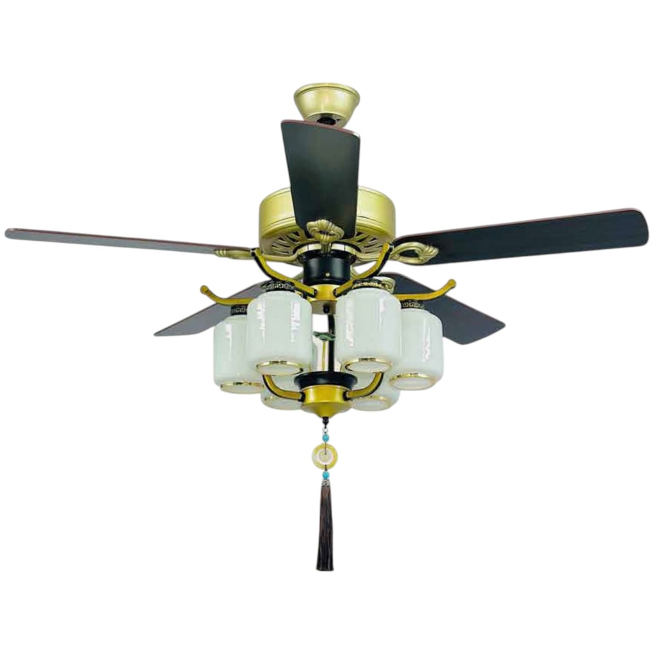 Quạt trần 5 cánh gỗ 355 Decor QT74 Ø120cm