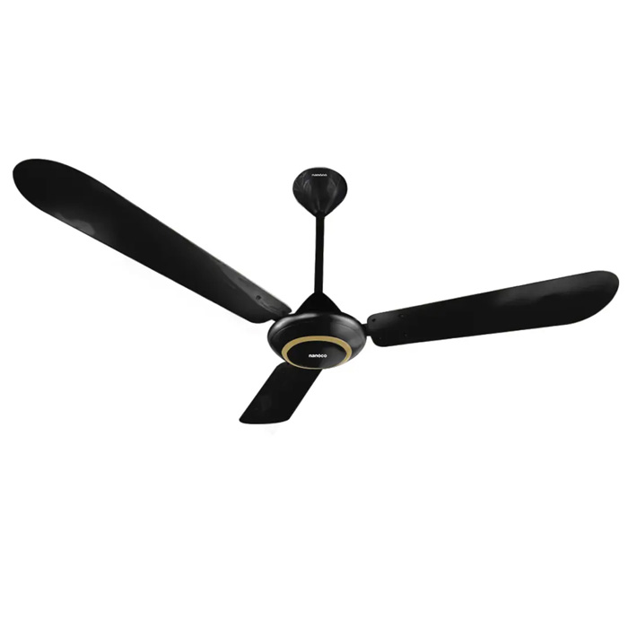Quạt trần Nanoco 3 cánh NCF5631-K màu đen đường kính cánh 140cm