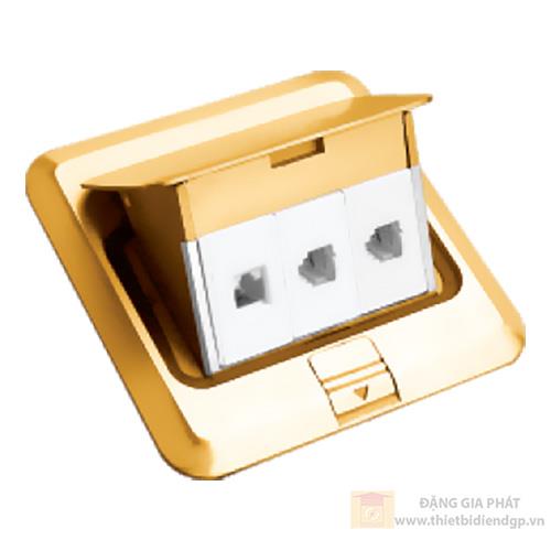 Ổ âm sàn 1 hạt điện thoại + 2 hạt mạng